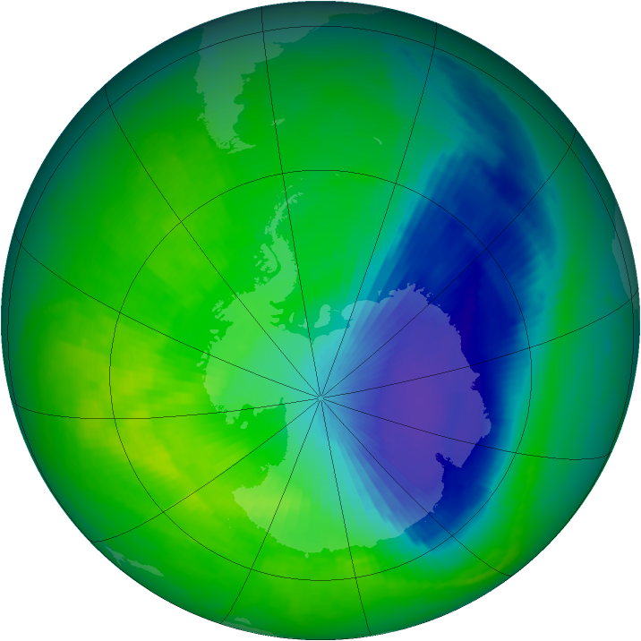 Ozone Map 2000-11-04